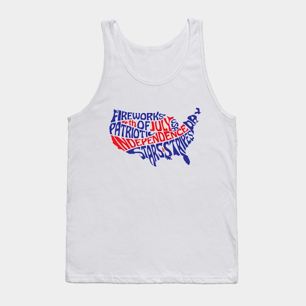 4th of July Independence Day Tank Top by GoshaDron